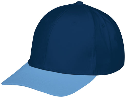 Augusta Sportswear Youth Rally Cotton Twill Cap (6252), Color 'Navy/Columbia Blue'